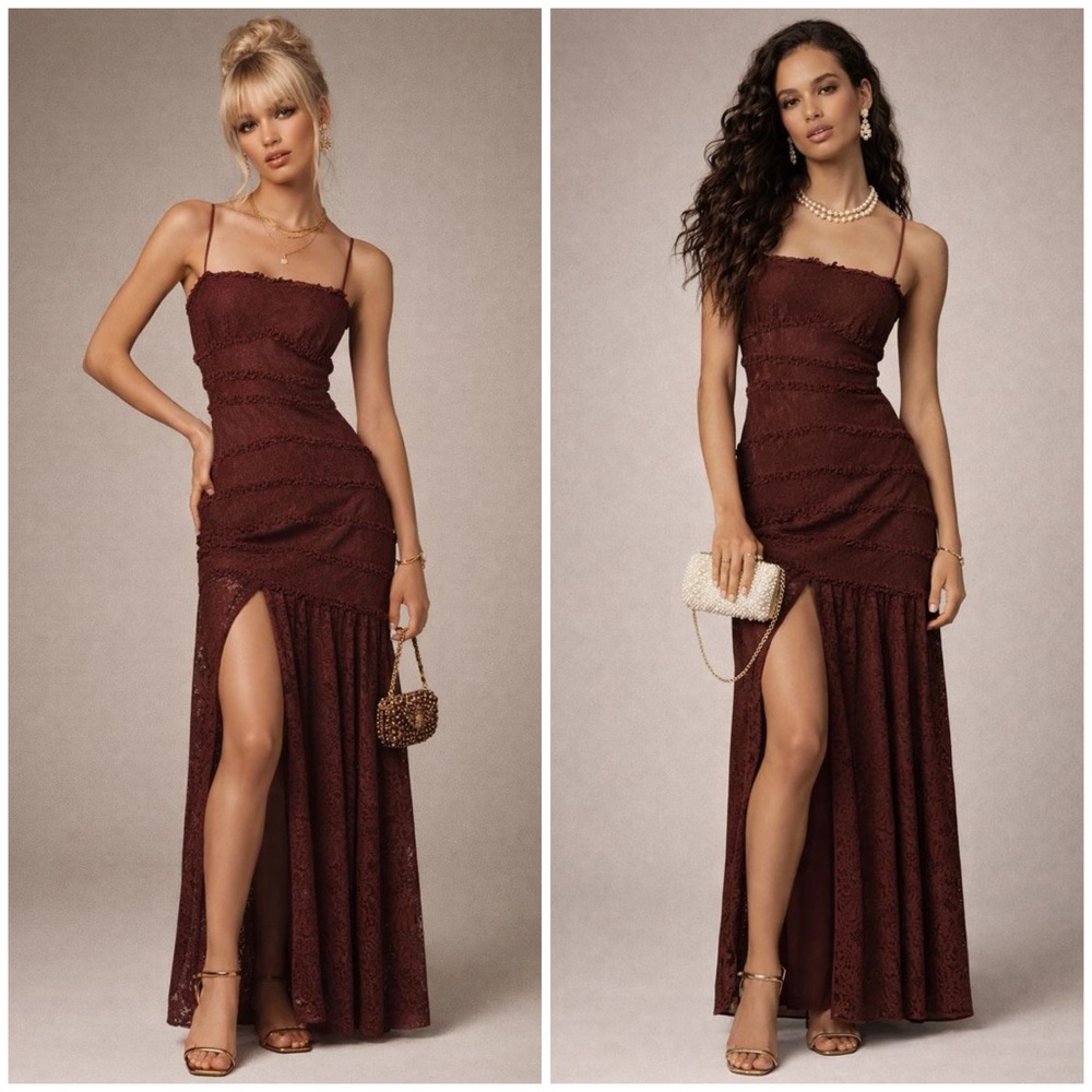 BHLDN Zoe Stretch Lace Midi Dress - Picture 3 of 14